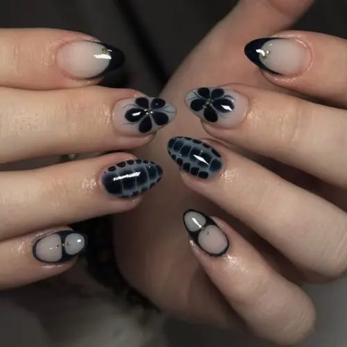 Image de Faux Ongles Y2K Argentés avec Diamants - Style Épicé & Cool