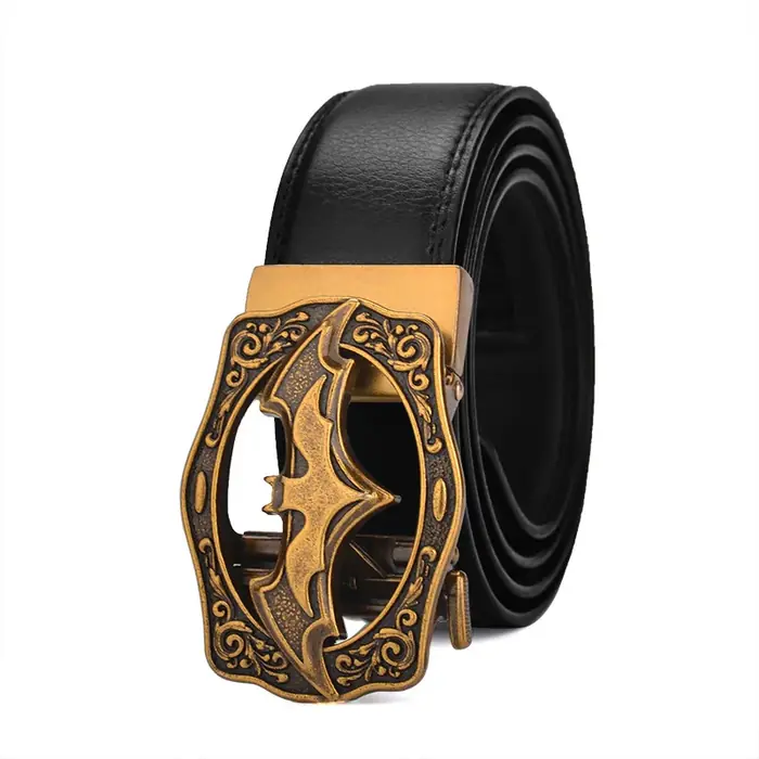 Image de Ceinture Homme Vintage Boucle Automatique - Cuir Véritable