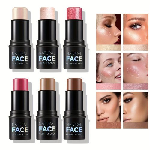 Afbeelding van Natuurlijke Crème Contourstick met Tint, Bronzer en Blush – Waterbestendig & Niet Vet Makend Gezichtscontourpen