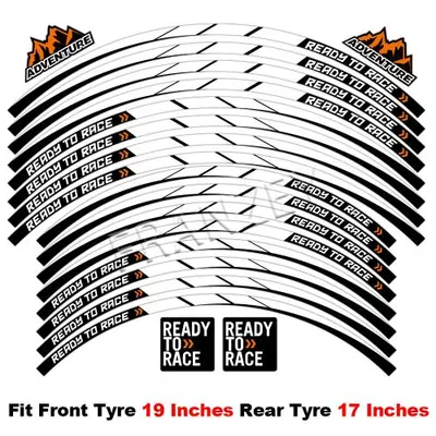 Image de Autocollants Réfléchissants Roue Moto pour KTM