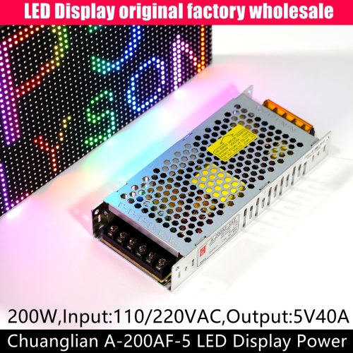 Image of A-200AF-5 Chuanglian 5V40A 200W Power Supply For Large Commercial LED Video Display