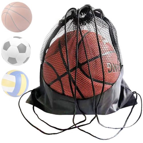 Imagen de Bolsa de Malla Portátil para Baloncesto, Fútbol y Voleibol – Mochila de Almacenamiento Multideporte Ideal para Actividades al Aire Libre