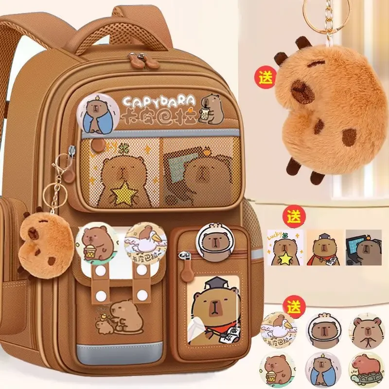 Image de Cartable Capybara - Sac à Dos Écolier Grand Volume