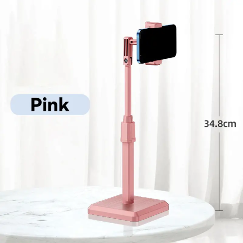 Afbeelding van 360° Verstelbare Telefoonhouder met Hoogte- en Hoekinstelling – Universele Desktoptelefoonstandaard voor Optimaal Comfort en Gebruik