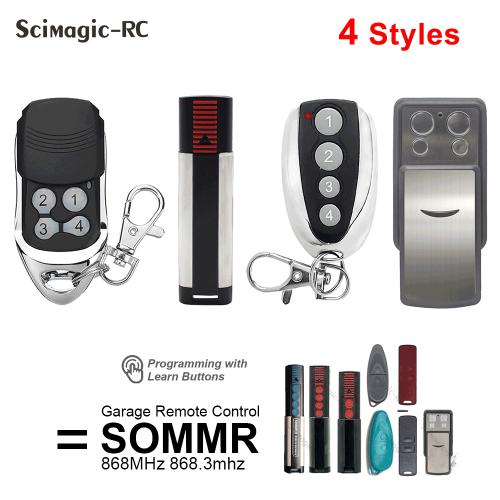 Image of Sommer 868 MHz Garage Door Remote Control for Gate Opener - Compatible with Models 4020, 4026, 4031, 4025, 4011, 4021, TX03, 868.4, 2 Pilot