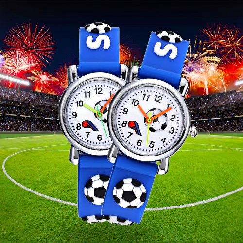 Image de Montre Football Enfant - Design Animé & Silicone Souple