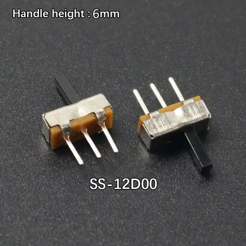 Image de Mini Interrupteur Coulissant 3 Broches - 10/100 Pièces
