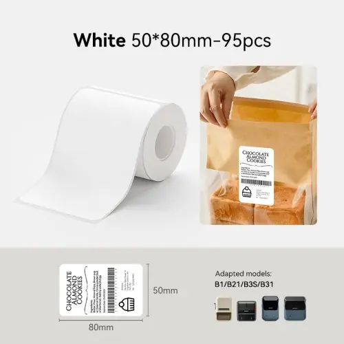 Blanc 50x80mm