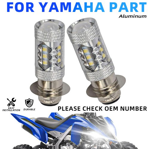 Imagen de Bombillas LED Super Blancas 80W para ATV Yamaha y Honda
