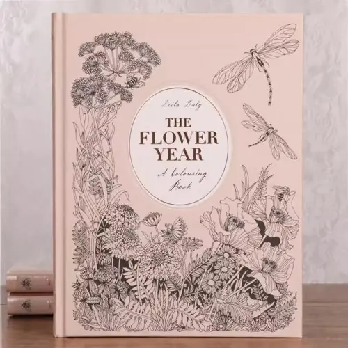 Image de Livre de Coloriage The Flower Year - Art Graffiti pour Tous