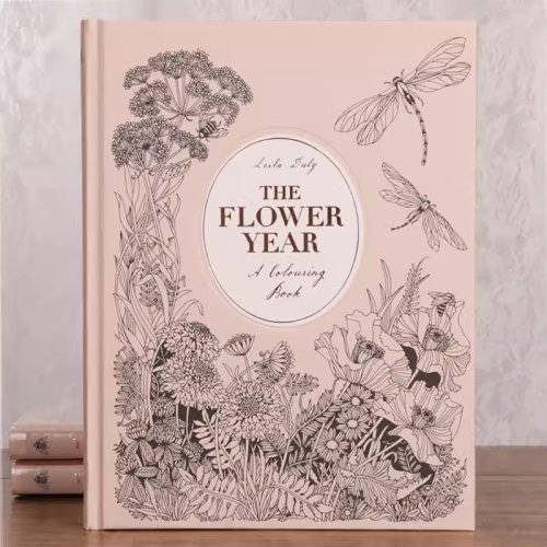 Imagen de Libro para Colorear: The Flower Year – Arte Graffiti para Niños y Adultos