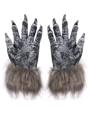Image de Gants de Loup-Garou Halloween - Effet Terrifiant