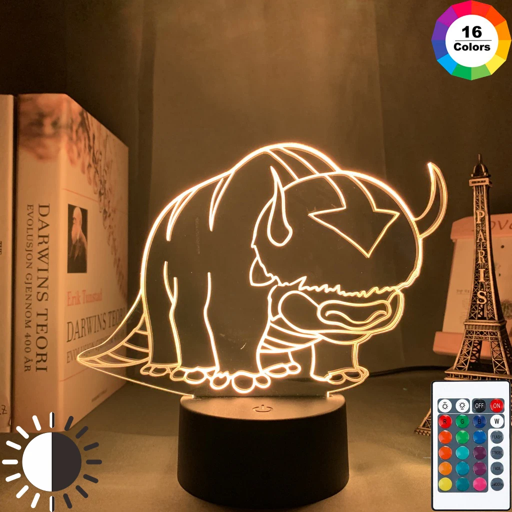 Zdjęcie Lampa nocna 3D Avatar: Ostatni Mag Powietrza – Aang i Appa