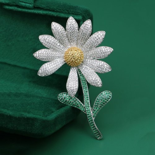 Afbeelding van Elegante Daisy Broche voor Mannen en Vrouwen - Unisex Bloem Accessoire, Perfect voor Jurken, Cosplay en Dagelijks Dragen