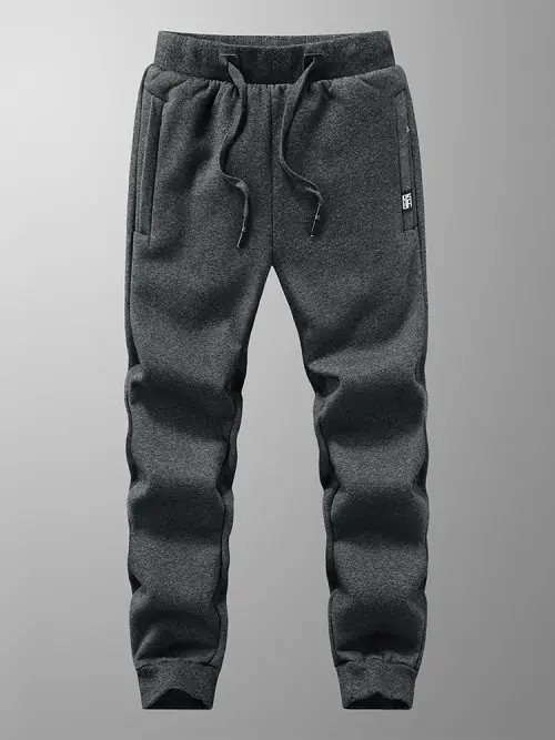 Image de Pantalons de Survêtement Hiver Homme - Épais, Chaud, Grande Taille