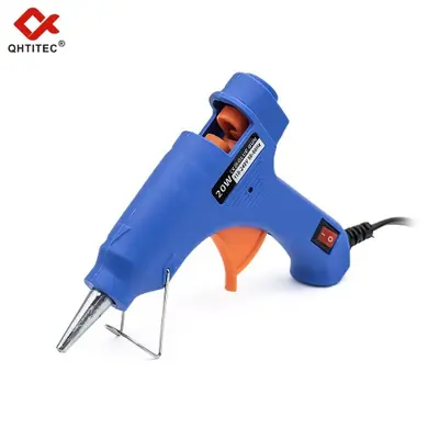 Pistolet à colle chaude 20W réglable avec 20 bâtonnets
