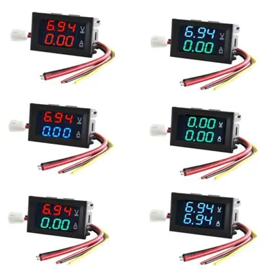 Image de Double Jauge Numérique DC 100V 10A - Voltmètre & Ampèremètre LED