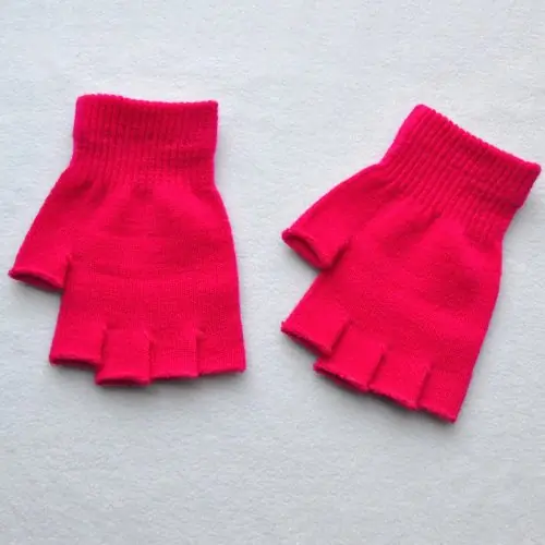 Image de Gants Demi-Doigt Chauds - Tricotés pour Hommes & Femmes