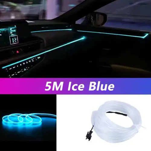 Image de Lumière LED Ambiance Voiture - Bande Flexible 5m USB