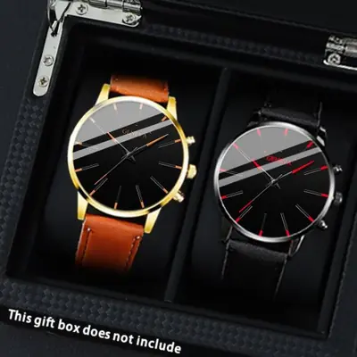 Image de Montre Homme Élégante - Cuir PU & Quartz