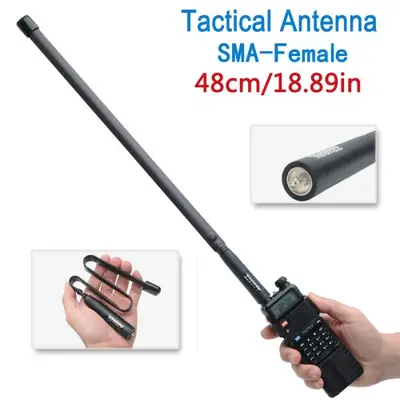 Image de Antenne Tactique SMA Femelle 144/430 MHz pour Baofeng UV-5R