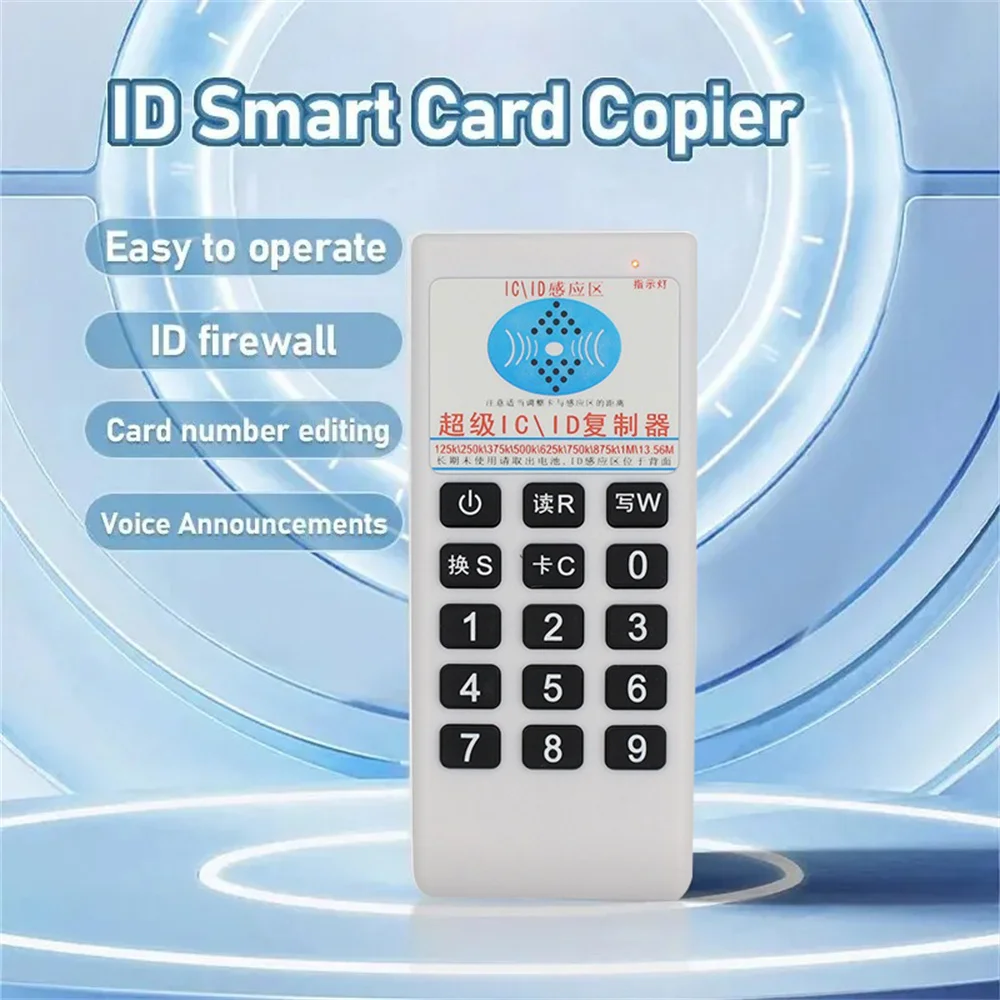 Image of Portable RFID & NFC Card Copier Duplicator – 125kHz to 13.56MHz IC Card Reader Writer for Access Control and Security Systems