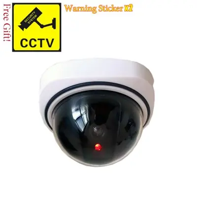 Image de Caméra de Sécurité Factice avec LED Clignotante