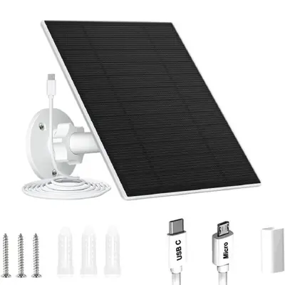 Image de Panneau Solaire 10W 5V pour Caméra de Sécurité