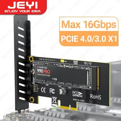 Image de Adaptateur SSD M.2 NVMe vers PCIe 4.0 x1 - 16 Gbps