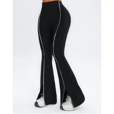Image de Legging Évasé Taille Haute pour Femme - Fitness & Yoga