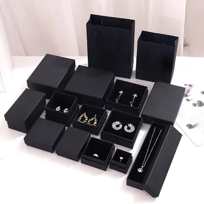 Image de Boîte de Rangement Bijoux en Carton Kraft - Idéale pour Filles