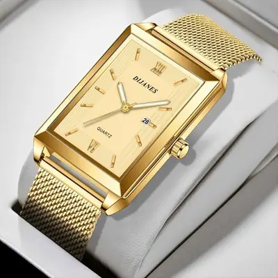 Image de Montre Homme Ultra Fine en Acier Inoxydable - Élégance & Sport
