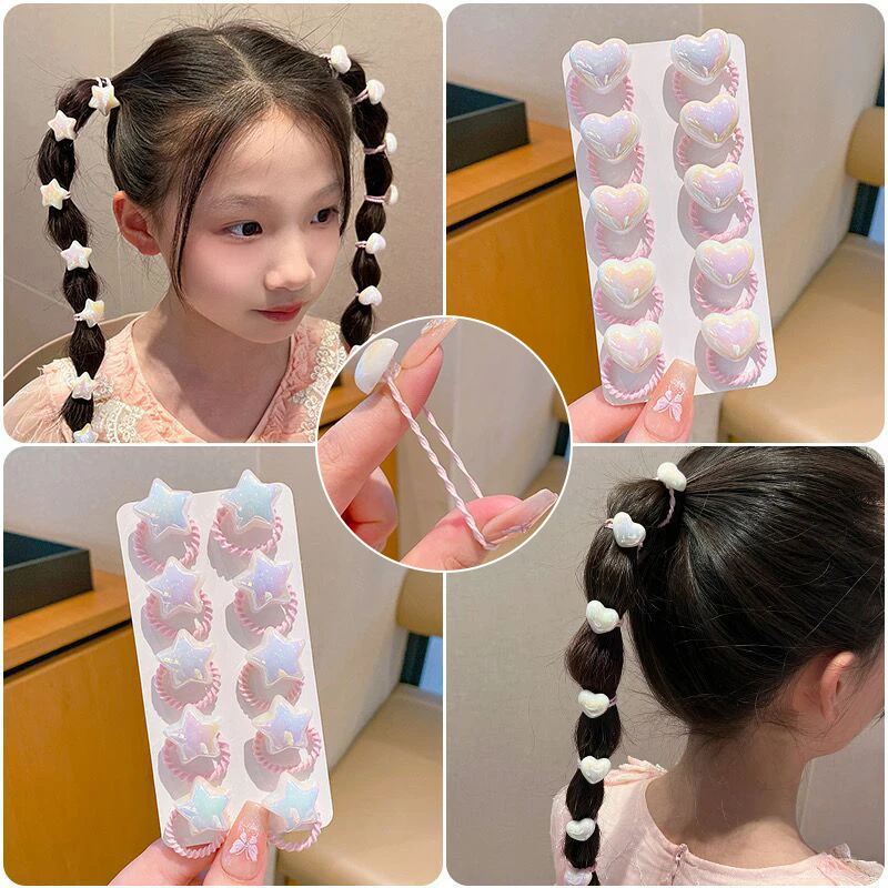 Immagine di Fasce per Capelli Carine per Bambina - Amore, Cuore e Stella