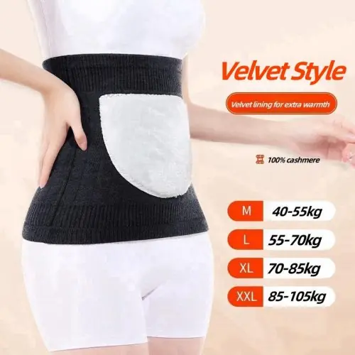Image de Ceinture Thermique en Cachemire - Soutien Lombaire & Chaleur Naturelle