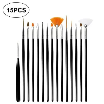 Image de Pinceaux Miniatures 15 Pièces pour Détails Fins