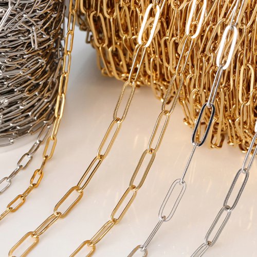 Image de Chaînes Dorées Inoxydables 2m - Idéales pour Bijoux DIY