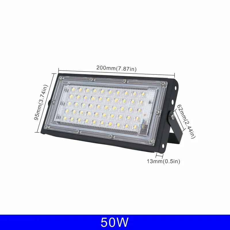 Immagine di 1/2/3PCS 110V 220V Ha Condotto La Luce di Inondazione 50W 100W 150W 200W Proiettore Esterno IP65 Lam...