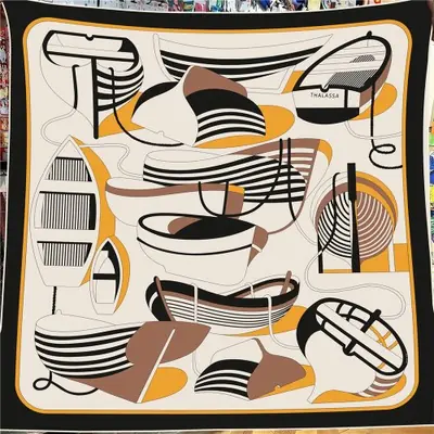 Image de Écharpe Luxe 30% Soie 70% Cachemire - Pashmina Élégant