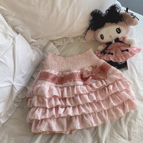 Bild von Kawaii Minirock für Frauen – Japanischer Lolita-Stil mit Falten und Hoher Taille