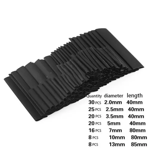 Image de Kit de Manchons Thermorétractables pour Câbles Électriques - 543 Pièces