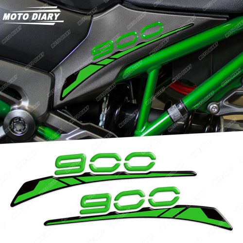 Zdjęcie Wodoodporne 3D Naklejki na Panel Siedzenia i Boczną Owiewkę dla Motocykla Kawasaki Z900 (2017–2024) – Dekoracyjne Akcesoria do Motocykla