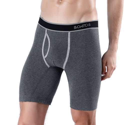 Imagen de Calzoncillos Boxer de Algodón con Cierre Fly para Hombre – Estilo Moderno, Tallas Grandes y Diseño Premium