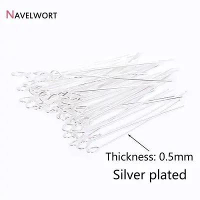 Image de Épingles à Tête Plate et Sphérique Plaqué Or 14K/18K - Bijoux DIY