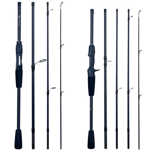 Zdjęcie Wędkę Spinning Baitcasting Travel Carbon Mini – 1,8–2,4 m, Waga Castingowa 5–30 g, Szybka Przynęta, Idealna do Wędkowania na Tyczkę