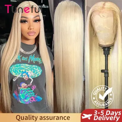 Perruque Blonde Dentelle Frontale 13x6 - Cheveux Humains Brésiliens