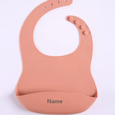 Image de Bavoir Silicone Personnalisé - Anti-Bave Facile à Nettoyer