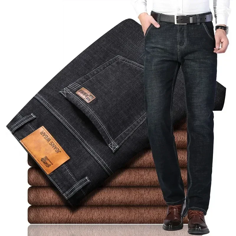 Image de Jeans Hiver Homme Chauffant - Denim Épais & Stretch