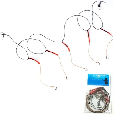 Image de Hameçons Pivotants Inoxydables - Pack de 5 Crochets pour Pêche
