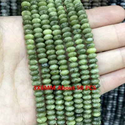 Image de Perles de Jade Vert Naturel - Pour Bracelets DIY