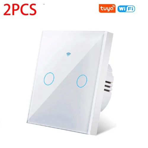 Wit 2 gang 2PCS